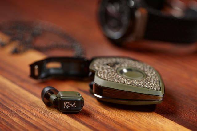 Klipsch s tiny T10 wireless earbuds arrive as a 2 500 bespoke model