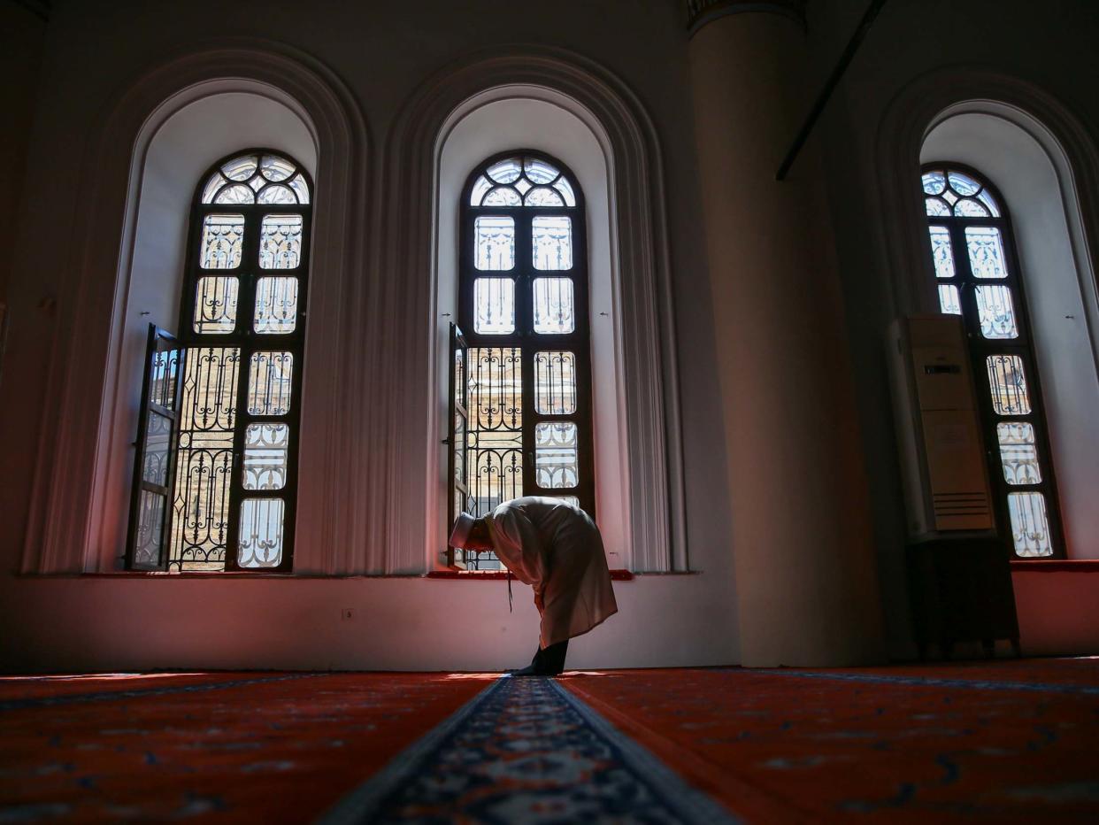 Mosques in Izmir will reopen their doors to worshippers for Friday prayer on May 29: Anadolu Agency via Getty Images