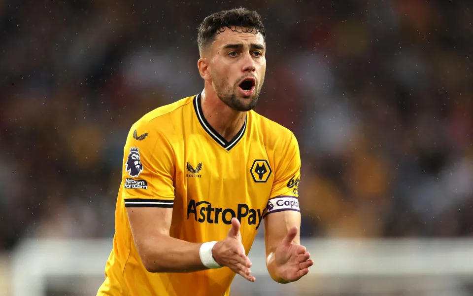 Max Kilman of Wolverhampton Wanderers reacts during the pre-season friendly match