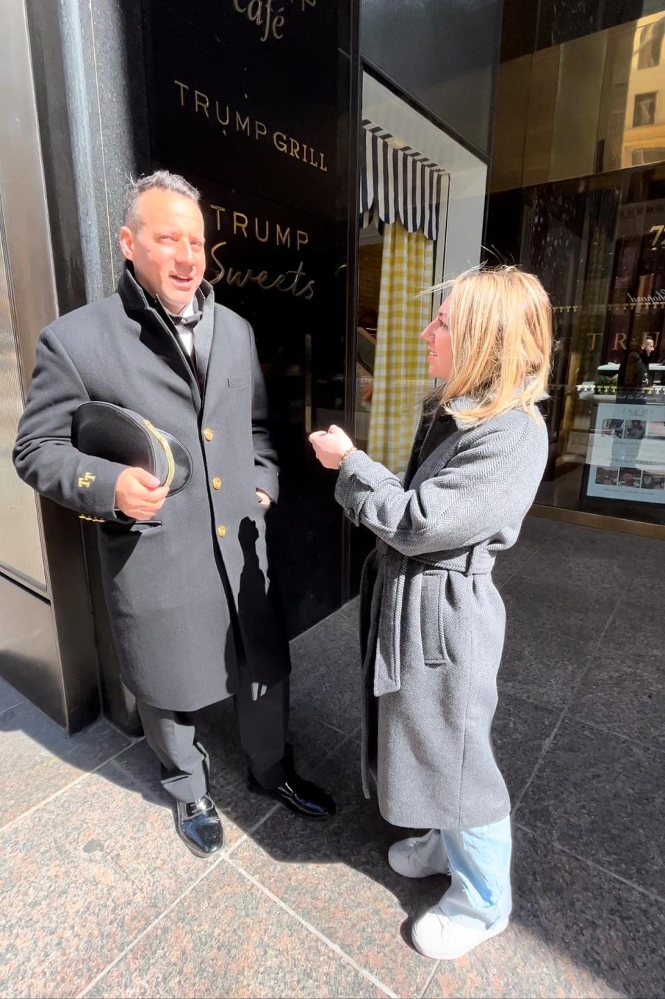 The Independent speaks to a Trump Tower security guard (The Independent)