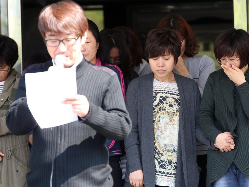 Eltern von vermissten Schülern stellen Forderungen an die Behörden. Foto: Yonhap