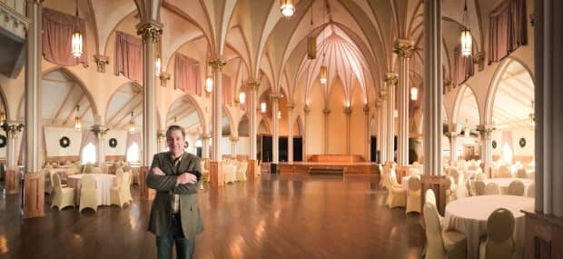 Kevin Colford has done cosmetic and functional renovations inside Sacred Heart, but no structural work because of the building's heritage status. (Tom Ayers/CBC - image credit)