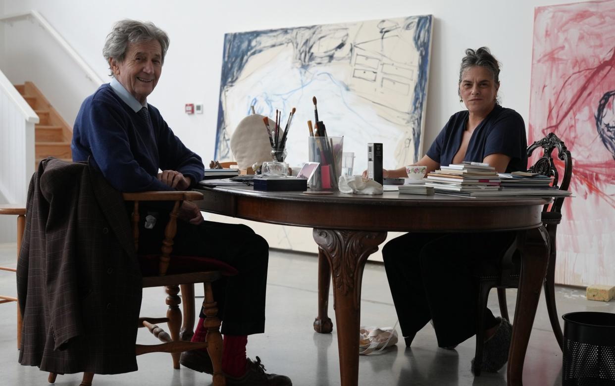 Melvyn Bragg with artist Tracey Emin