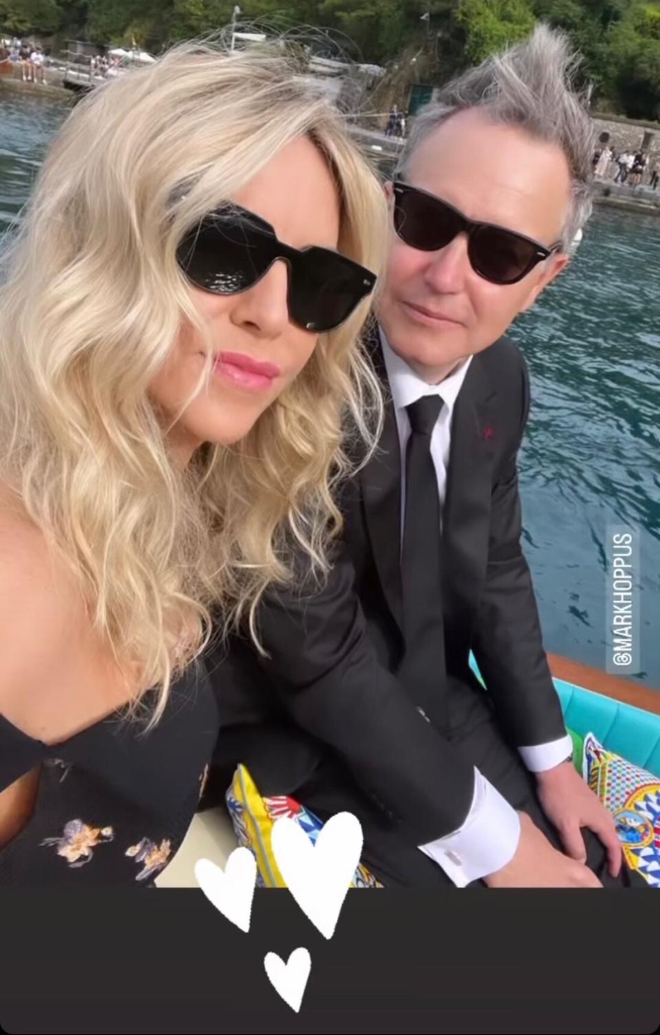 mark hoppus and wife skye share romantic snaps from italy for kourtney/travis wedding. https://www.instagram.com/p/Cd5EjwtMAZ2/.