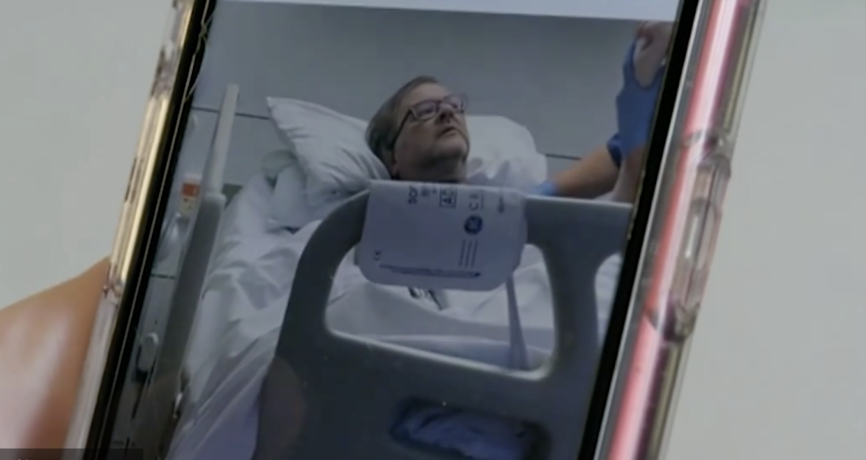 'Kate Garraway shares first glimpse of Derek Draper in hospital for new documentary. (ITV)'