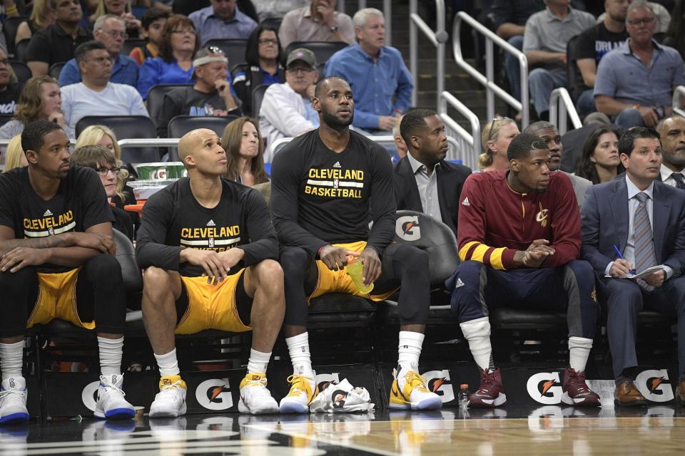 LeBron James takes a seat, and the world takes notice.(AP)