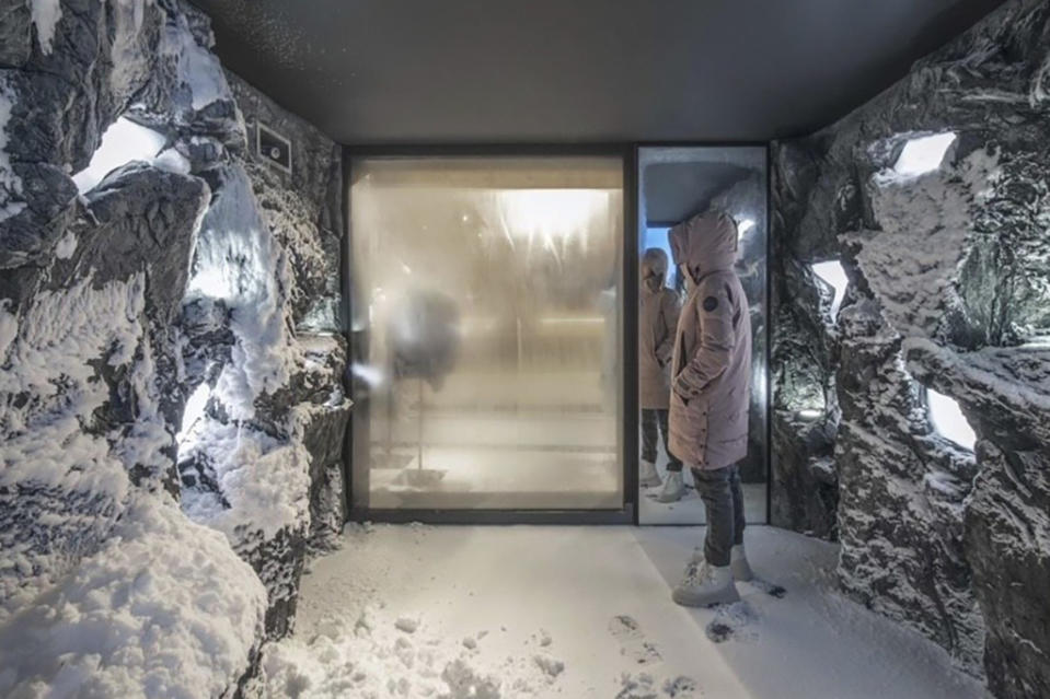 A look at the Canada Goose Snow Room. - Credit: Courtesy of Canada Goose