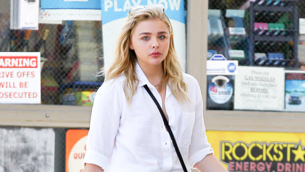 CHLOE MORETZ in Shorts Out and About in New York 05/23/2016