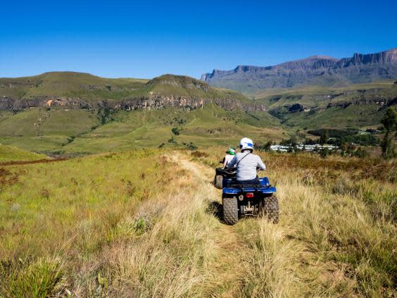 Quad biking is a great way to traverse the rocky trails (Heather Richardson)