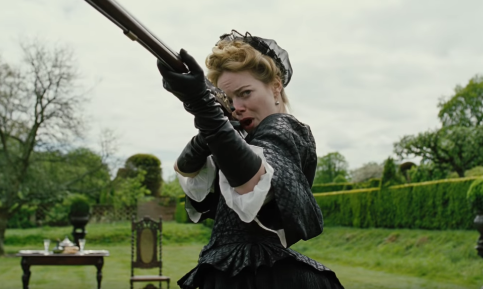 Emma Stone affects a convincing English accent in the first teaser for Yorgos Lanthimos’ <i>The Favourite</i> (Fox Searchlight)