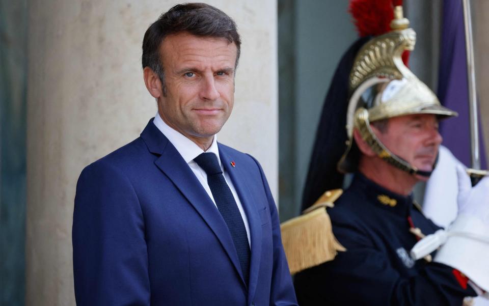 France's President Emmanuel Macron - LUDOVIC MARIN/AFP via Getty Images