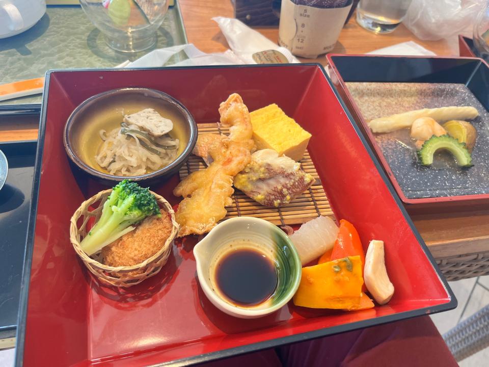 A Japanese meal in Okinawa