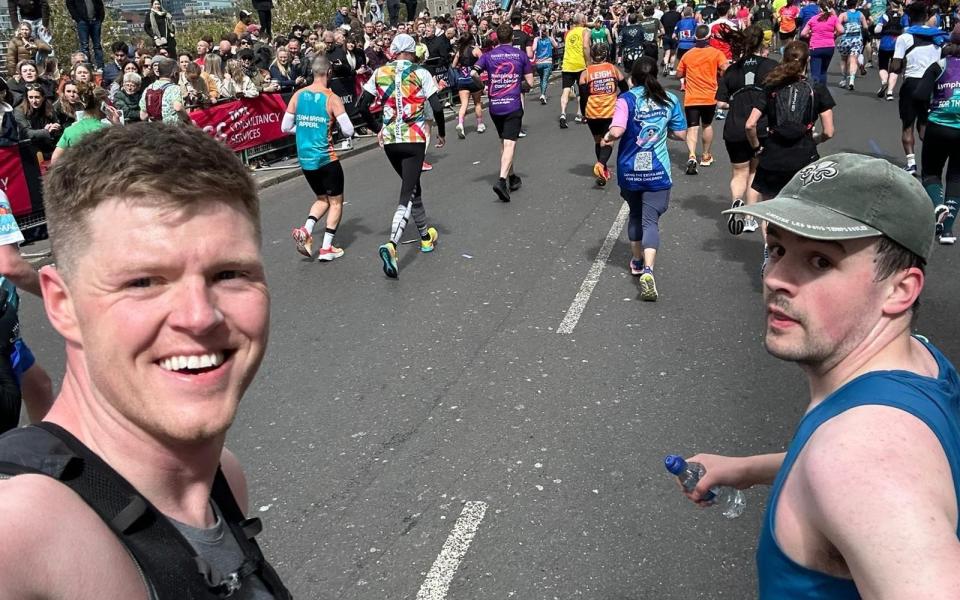 Sam at the London Marathon