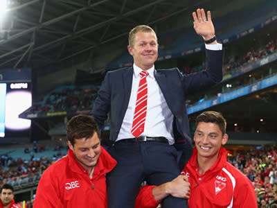 Sydney champion Ryan O'Keefe announced his retirement after 286 games with Sydney Swans. O'Keefe won two permierships with Sydney, in '05 and '12. In the 2012 decider he also won the Norm Smith Medal for best afield. He won the Bob Skilton Medal in 2009 and was an All Australian in 2006. His huge engine and commitment made up for a lack of szie and speed, he was every part a 'Blood'.