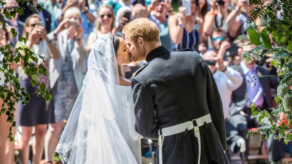 Harry y Meghan el día de su boda