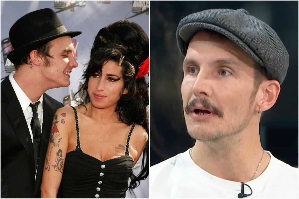 Blake Fielder-Civil has previously hit out at those who hold him ‘responsible’ for Winehouse’s death (Getty/ITV)