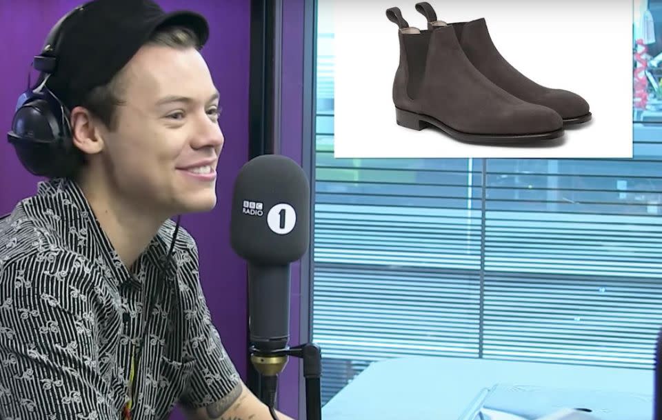 His heart rate went off the charts over a pair of Chelsea boots! Source: BBC Radio One