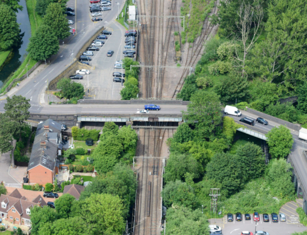 The diversion is in place so that the Nazeing New Road bridge can be replaced. (Network Rail)