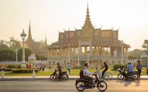 Phnom Penh's Royal Palace compound - Credit: Getty Images