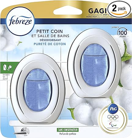 Lot de 2 désodorisants pour salle de bain