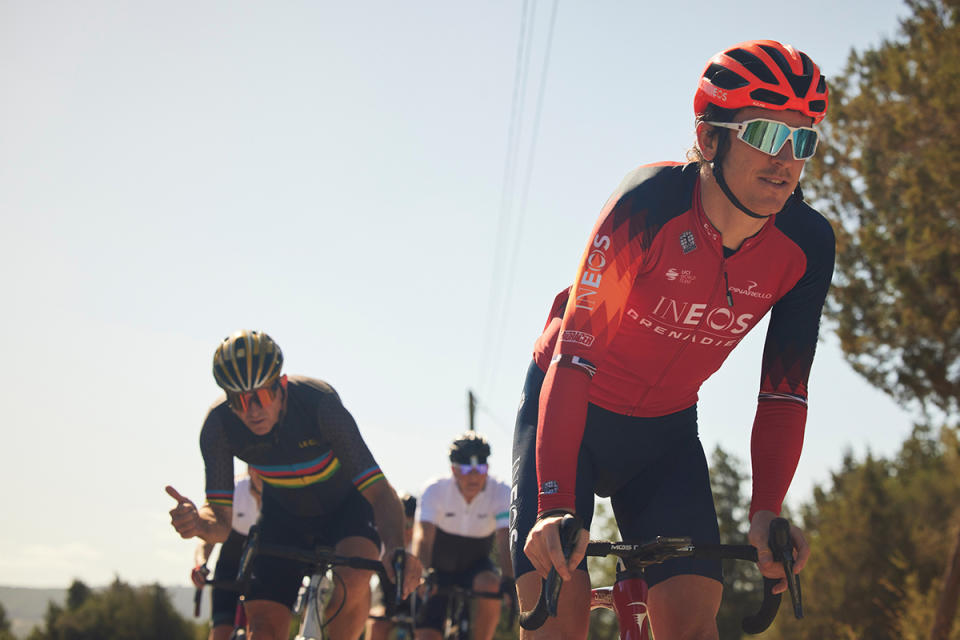 2018 Tour de France champ Geraint Thomas edging out retired pro Johan Museeuw, the 1996 road-racing world champion, for the lead.