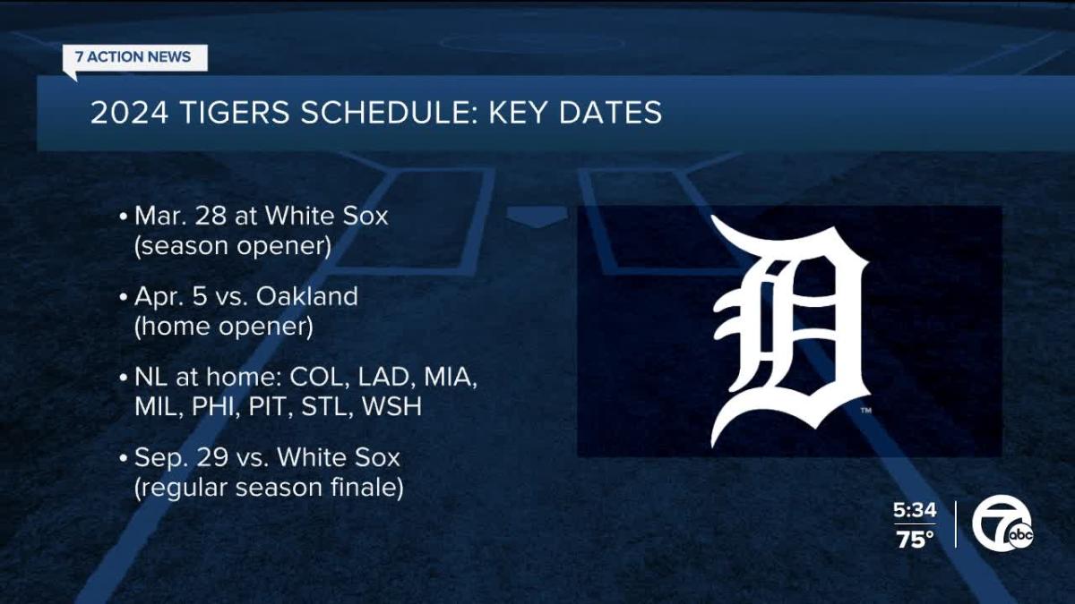 Detroit Tigers 2025 schedule released