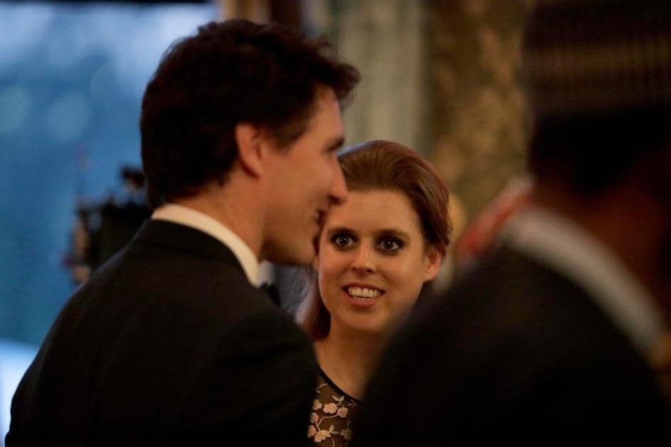Princess Beatrice meets Justin Trudeau (Reuters)