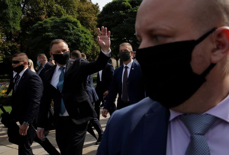 FILE PHOTO: Polish President Andrzej Duda takes part in the March for Life and Family in Warsaw