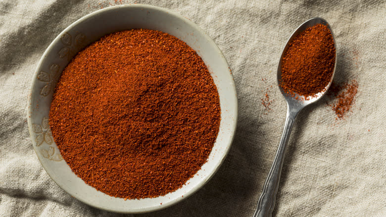 smoked red paprika in bowl