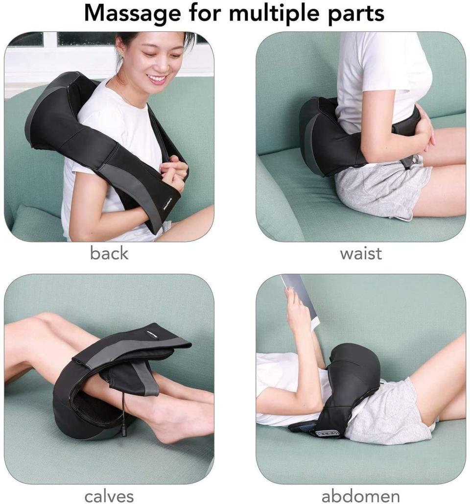 Shiatsu Back Massager Neck and Shoulder Massagers with Deep Kneading and Heat Massage 