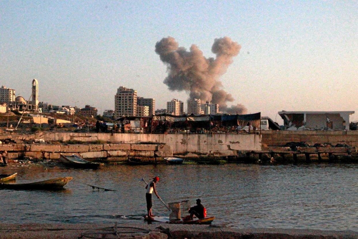 Tsahal mène une nouvelle opération dans la ville de Gaza (photo d'illustration d'une frappe à Gaza le 24 juin 2024).  - Credit:Imago / Imago/ABACA