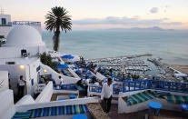 Tunis, Tunisia: New day in north Africa Byrsa Hill, in Tunis’s upmarket suburb of Carthage, makes a dizzying aerie to watch the sun set into the bay. The vantage point might be the Light Bar at the decidedly 21st-century Villa Didon, but Phoenician streets lay deep beneath and, down on the waters’ edge, the scalloped foreshore traces a Roman naval port. Inland, the coils of the ancient medina and the colonial grid of the early 20th century French city tell other chapters of Tunis’s story of conquest, resistance, flux, and assimilation, from mythic Dido to the Jasmine Revolution of 2011. — Donna Wheeler