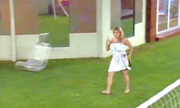 Kinga in the Big Brother garden