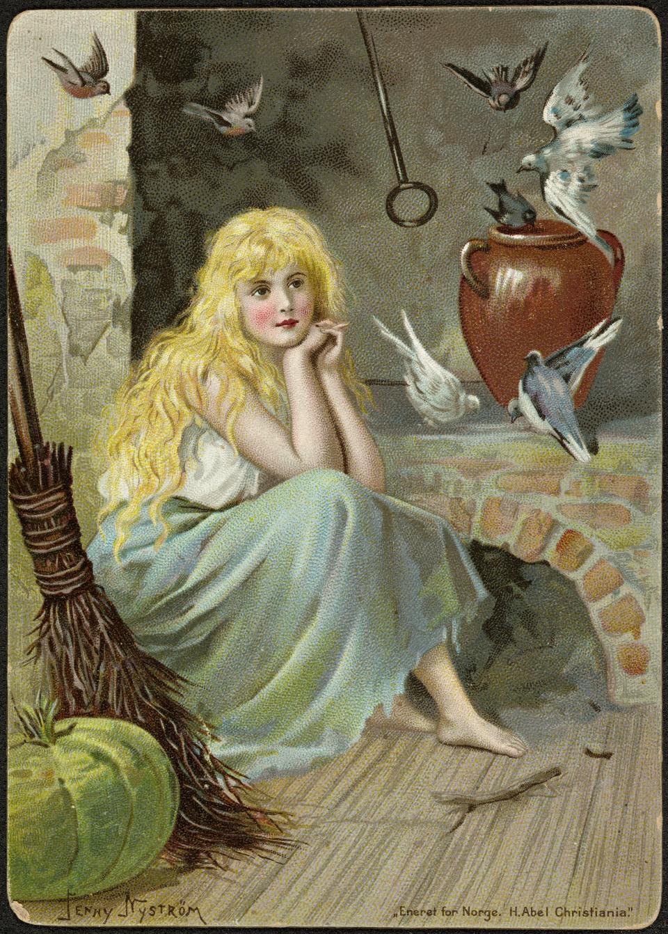 Cinderella, ca. 1890-1895&nbsp;by Jenny Nystrøm (1854-1946).