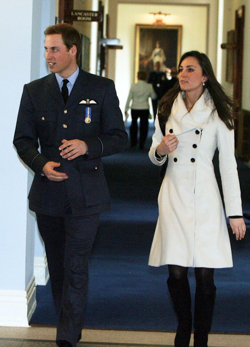 Kate Middleton and William.