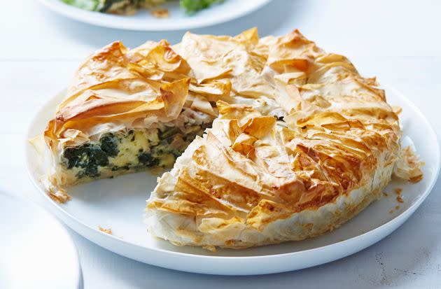 Greek feta is ideal in spanakopita, seen here. (Photo: BRETT STEVENS via Getty Images)