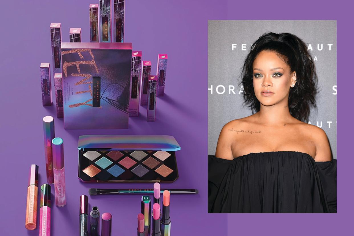 Fenty Beauty is taking the beauty world by storm, one new collection at a time. (Photo: Twitter/Rihanna/Getty Images)