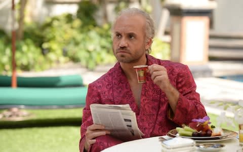 Edgar Ramirez as Versace - Credit: BBC