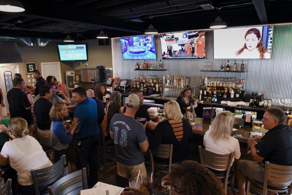 The dining room at Art's Pub, at 809 E Kalamazoo St., can seat close to 100 people.