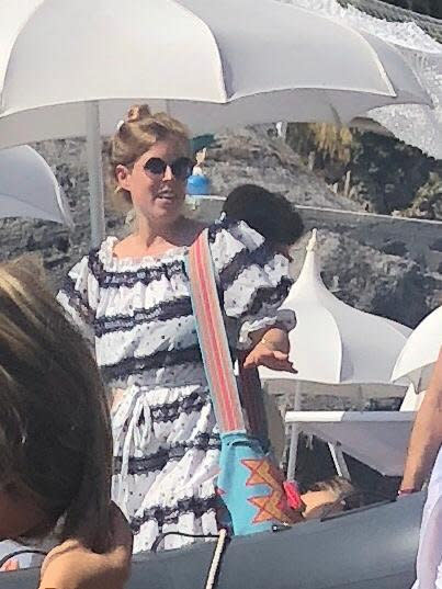 Onlookers said Princess Beatrice was happy and relaxed [Photo: SWNS]