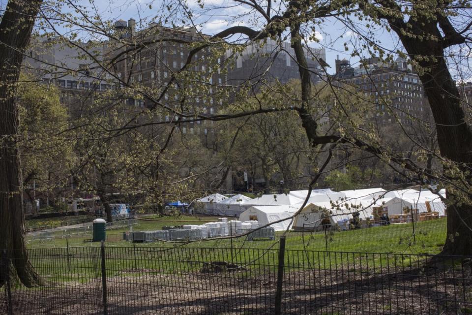 <div class="inline-image__caption"><p>"A tent hospital run by Samaritan's Purse opens to treat overflow patients from Mt. Sinai Hospital during the COVID-19 pandemic on April 1, 2020 in Central Park, New York City."</p></div> <div class="inline-image__credit">Andrew Lichtenstein/Corbis via Getty</div>