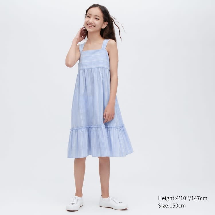 GIRLS Striped Camisole Dress. (Photo: Uniqlo SG)