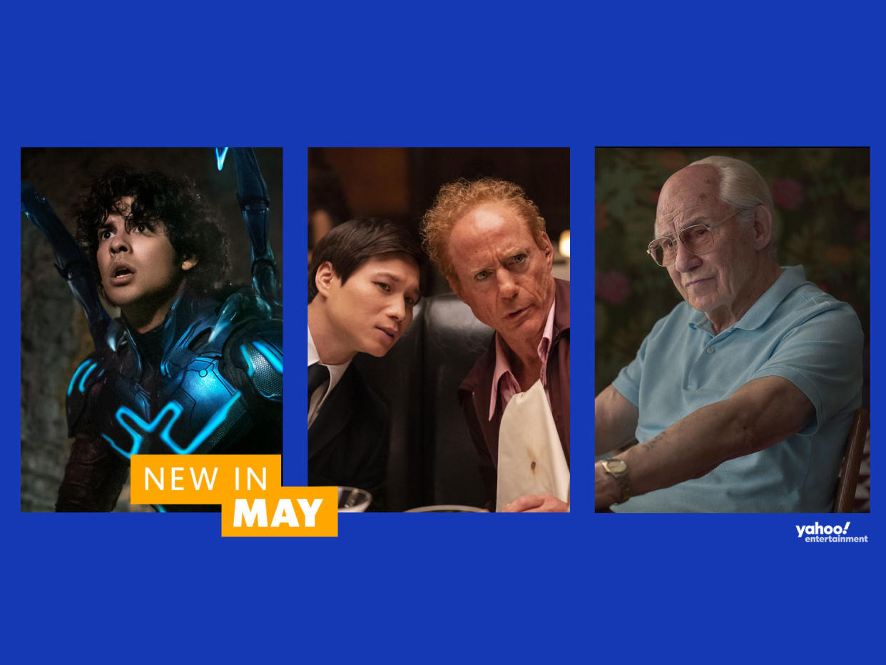 What to watch on Sky/Now in May 2024 from Blue Beetle and The Sympathizer to The Tattooist of Auschwitz. (Warner Bros./HBO/Sky)