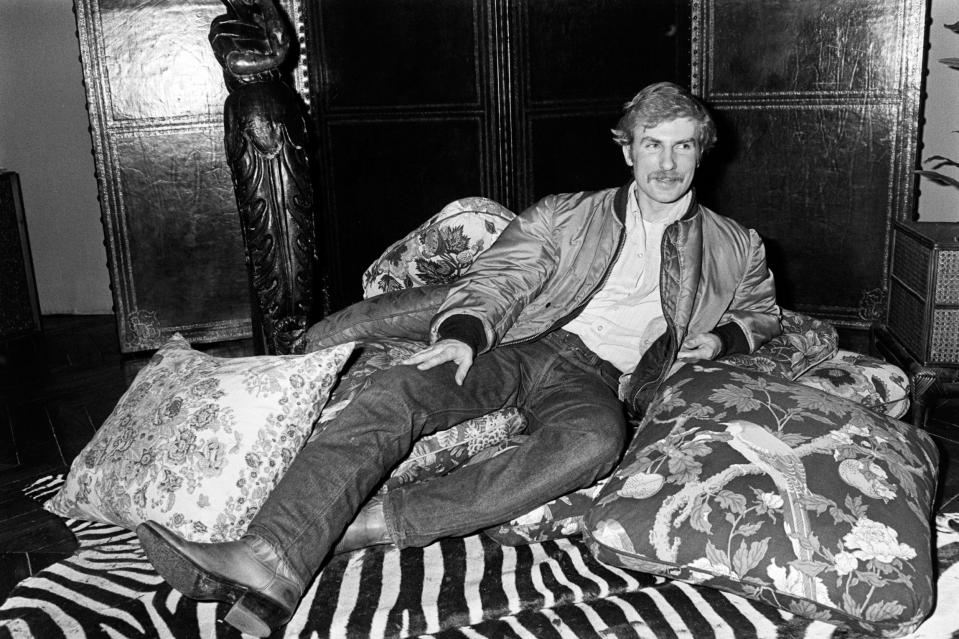 Claude Montana at his home in Paris in 1978