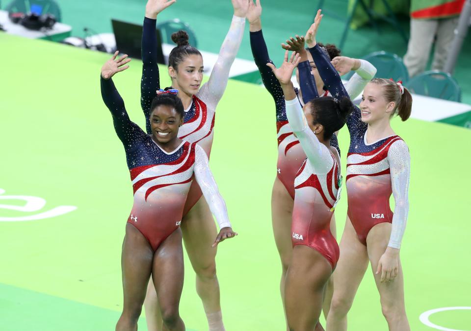 Simone Biles was part of the US team that won gold in Rio (Martin Rickett/PA) (PA Archive)