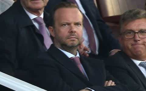Ed Woodward watches on at Old Trafford - Credit: getty images