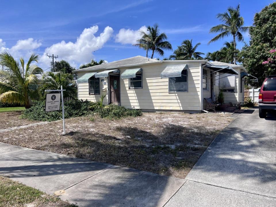 A 1-bedroom, 1-bathroom house on Avila Road in West Palm Beach is for sale for $1.1 million in April 2023.