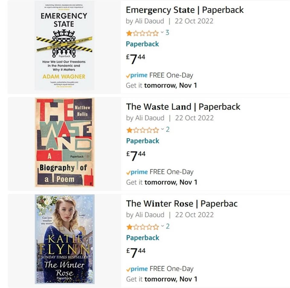 A selection of cloned books on Amazon (Screenshot: Alan Martin)