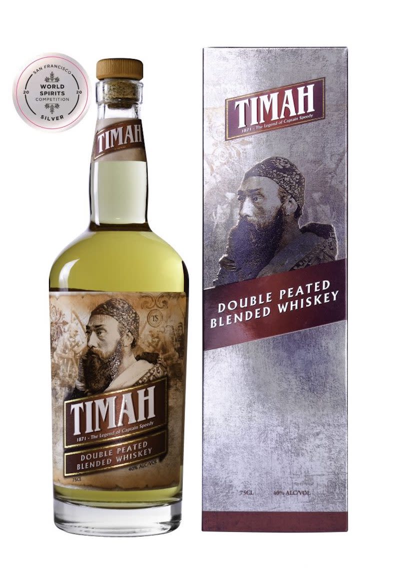 Tropical tipple: Timah Double Peated Blended Whiskey is an eight-year-old whisky featuring subtle verdant flavours with light fruity notes. — Picture from Winepak International