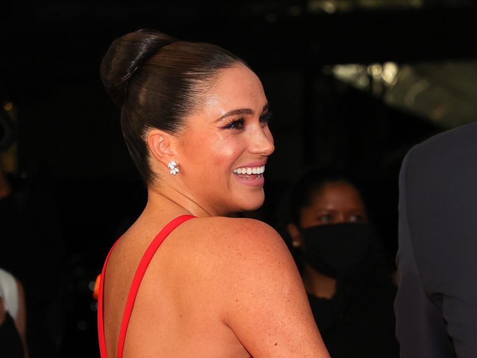 Meghan, Duchess of Sussex attends the 2021 Salute To Freedom Gala at Intrepid Sea-Air-Space Museum on November 10, 2021 in New York City.